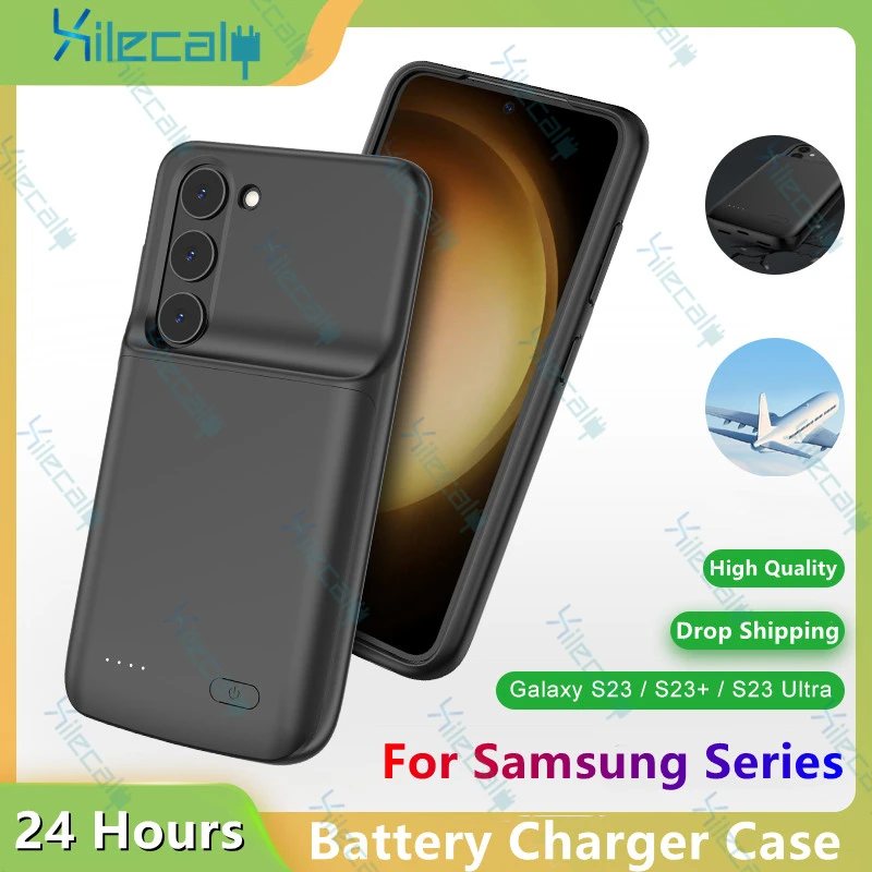 Battery Charger Case For Samsung Galaxy S23+ 22 Ultra Note 10 20 S20 S21 Plus Power bank Portable battery Cover For S21 FE