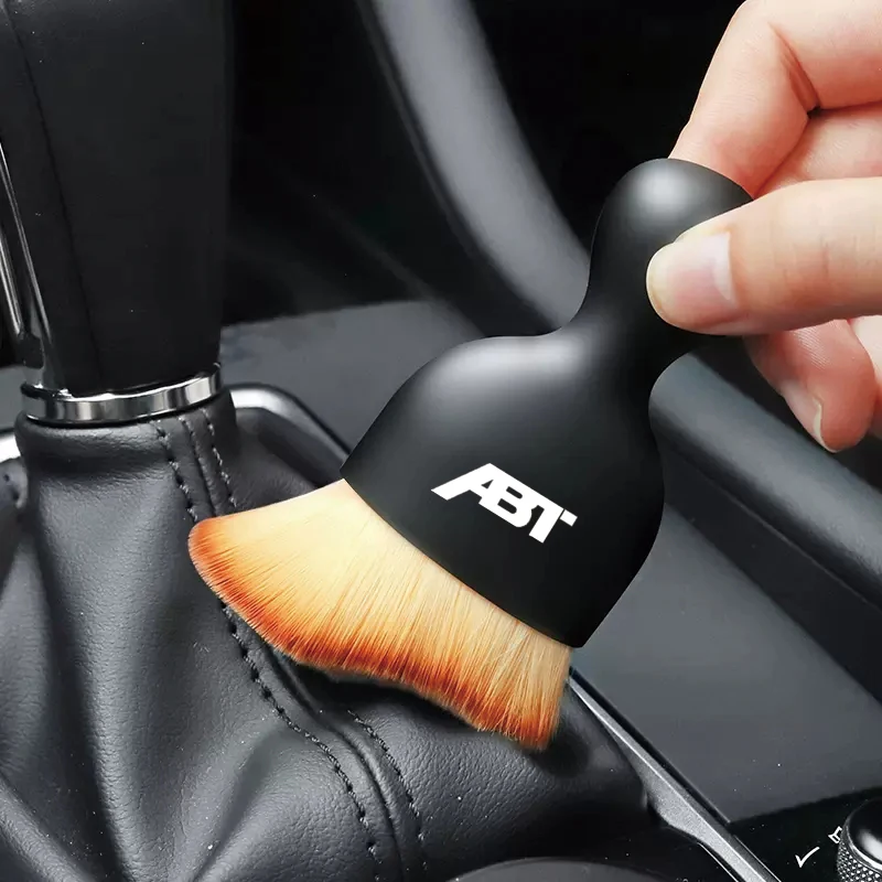 Car Air Vent Cleaning Soft Brush with Casing Car Interior Crevice Dusting For ABT Sportsline AUDI A4 A5 A3 RS6 RS7 A6 Q5 VW GOLF 2
