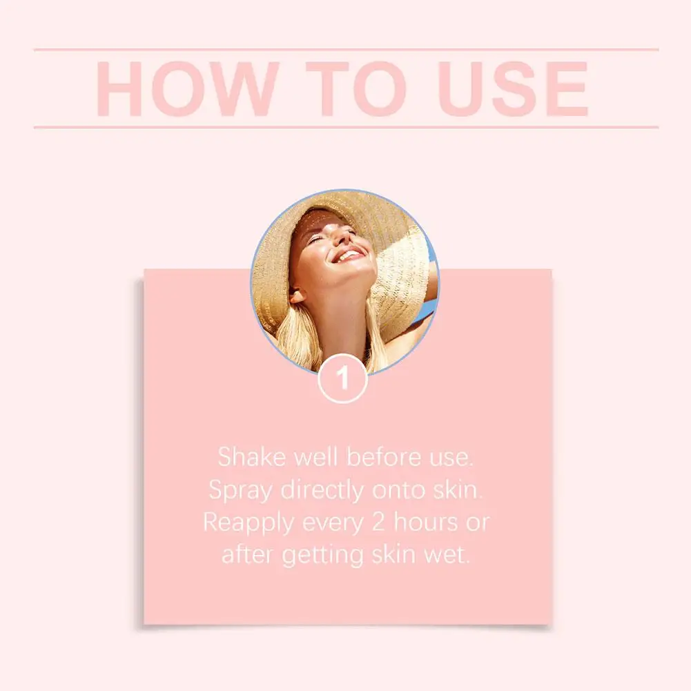 200ml Sunscreen Spray Anti-aging Anti Wrinkle Moisturizing Whitening Sunscreen Spray Facial Body Neck Skin Care Cream