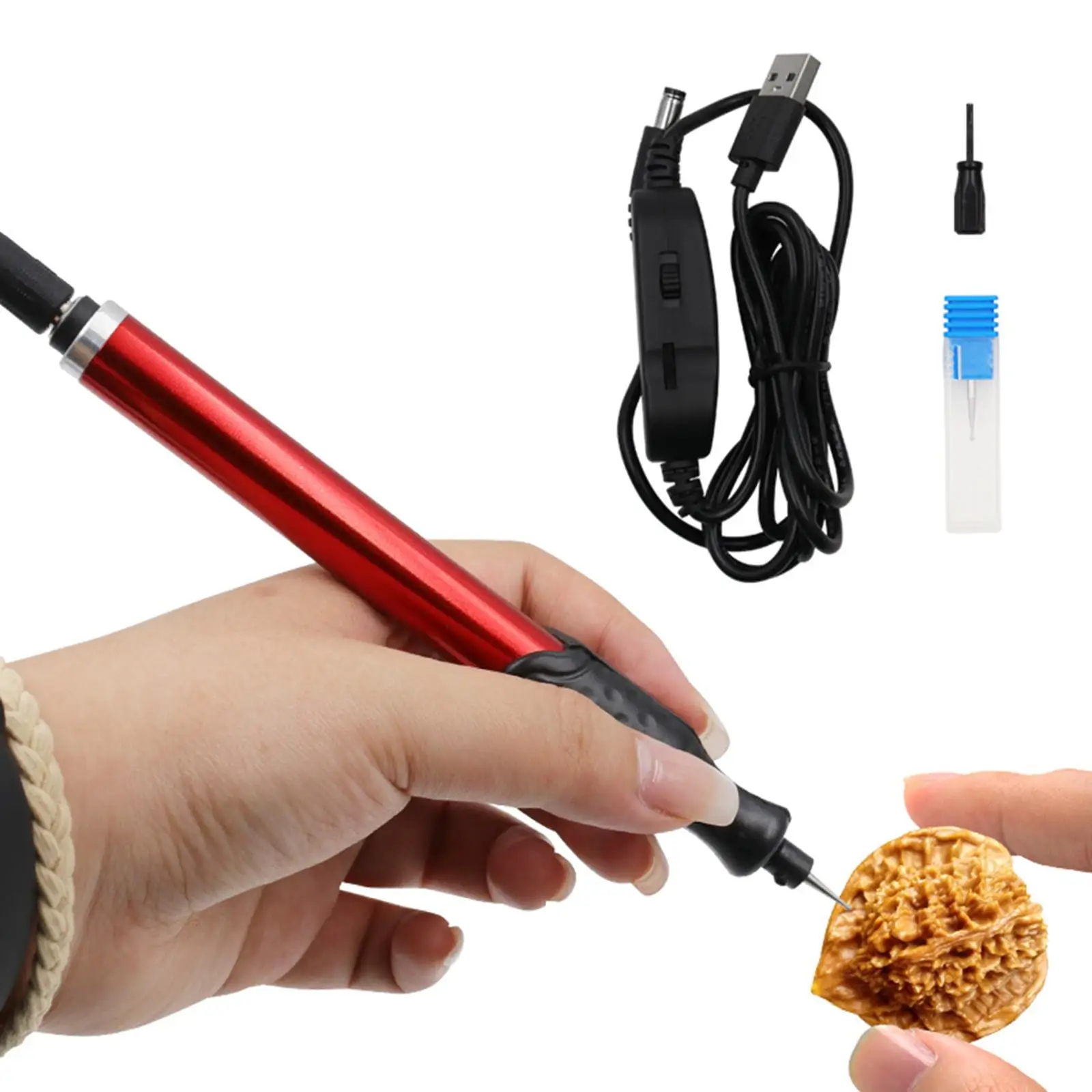 Electric Engraving Pen Etching Pen DIY Graver Tool for Wood Jewelry Ceramics