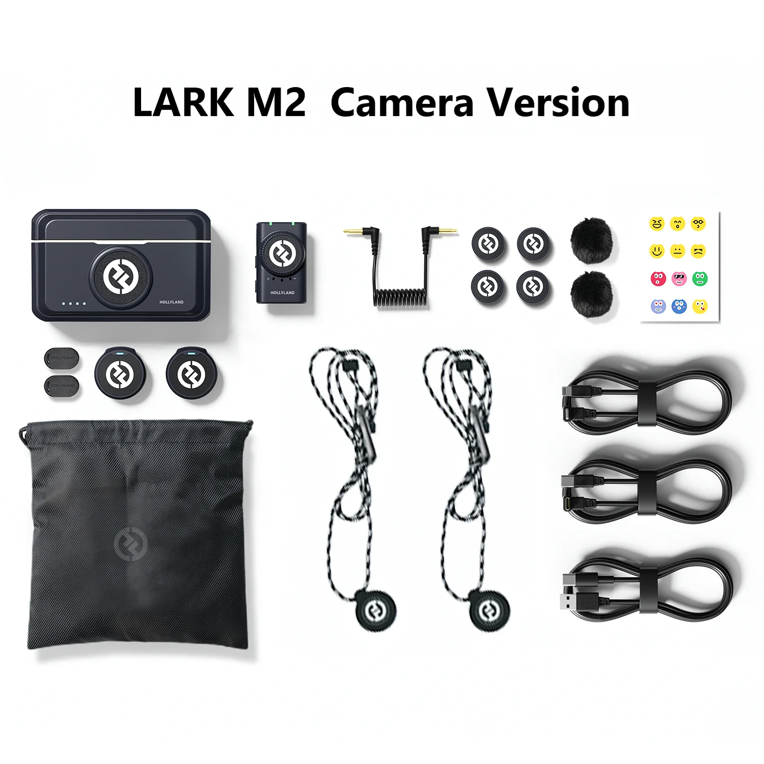 Hollyland Lark M2 Wireless Lavalier Microphone for iPhone Camera