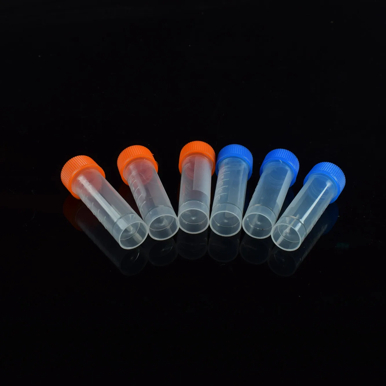 Tubes de congélation Cryotube avec bouchon à vis coloré, tube à centrifuger, laboratoire, 5ml, 50 pièces