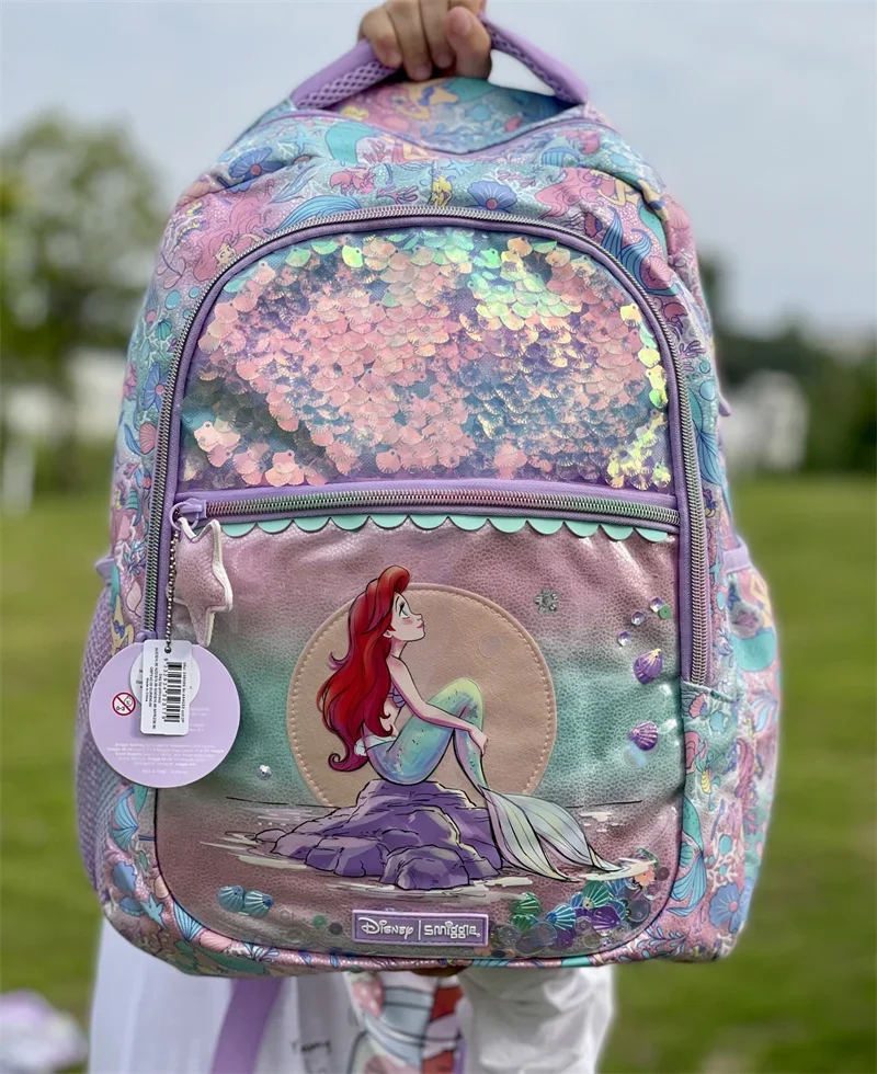 MINISOAuthentic Disney School Bag Mermaid Shell Children Stationery