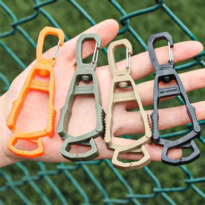 Description Picture 6 of item1/5pcs Clip Holder Anti-drop for Glasses Helmets Gloves for Camping & Hiking Working Outdoor Tools Black Army Green Khaki Orange
