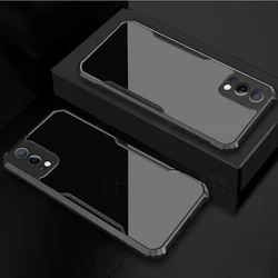 Acrylic Shockproof Silicone Soft Phone Case - Protective Cover for Nord CE 3 Lite 5G (Black)