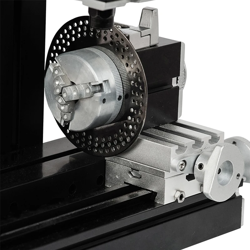 Mini Metal Dividing Drill Machine 60W 12000 rpm Miniature Drilling Lathe with Indexing Plate