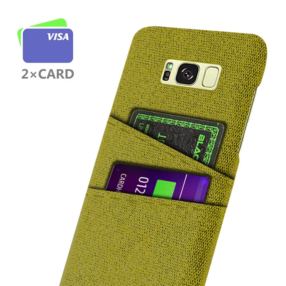 Per Samsung Galaxy S8 Plus/S8 + Cover Business Di Lusso In Tessuto Dual Card Per Samsung S 8/S8 Plus/S8 + Coque Funda