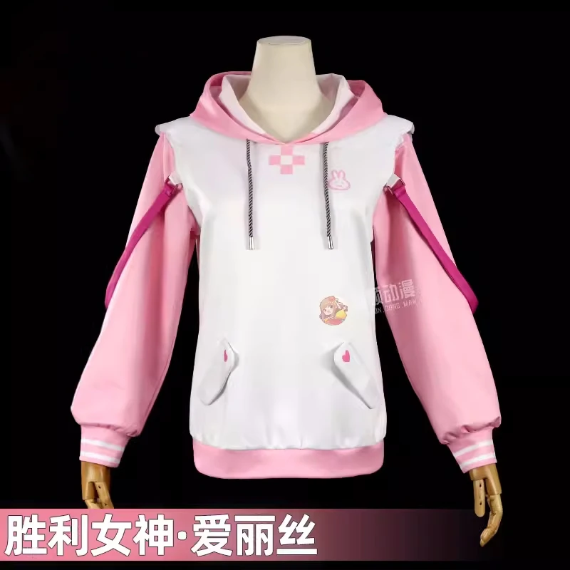 

Alice Cosplay Suit Game NIKKE The Goddess Of Victory Daily Coat Women Role Play Clothing Hoodie Carnival Halloween Party Suit