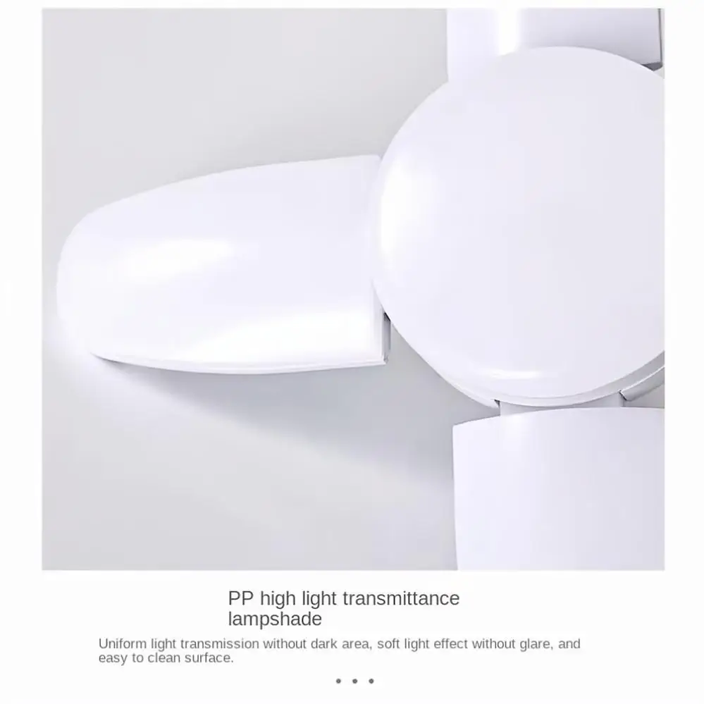 Description Picture 6 of itemAC220V E27 LED Bulb Fan Blade Timing Lamp 28W Foldable Led Light Bulb Lampada For Home Ceiling Light High quality