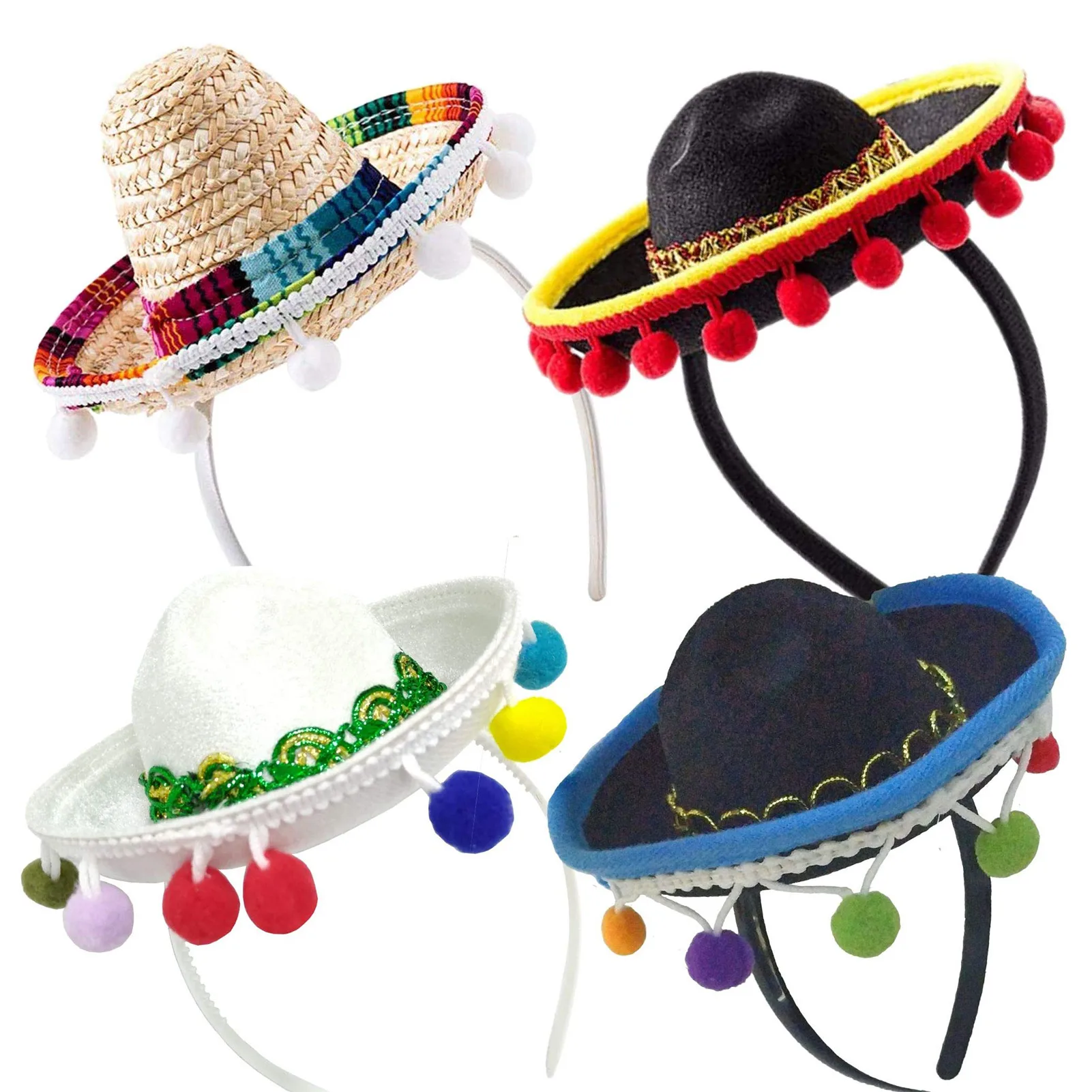 Sombrero Headband Mini Sombrero Hats 