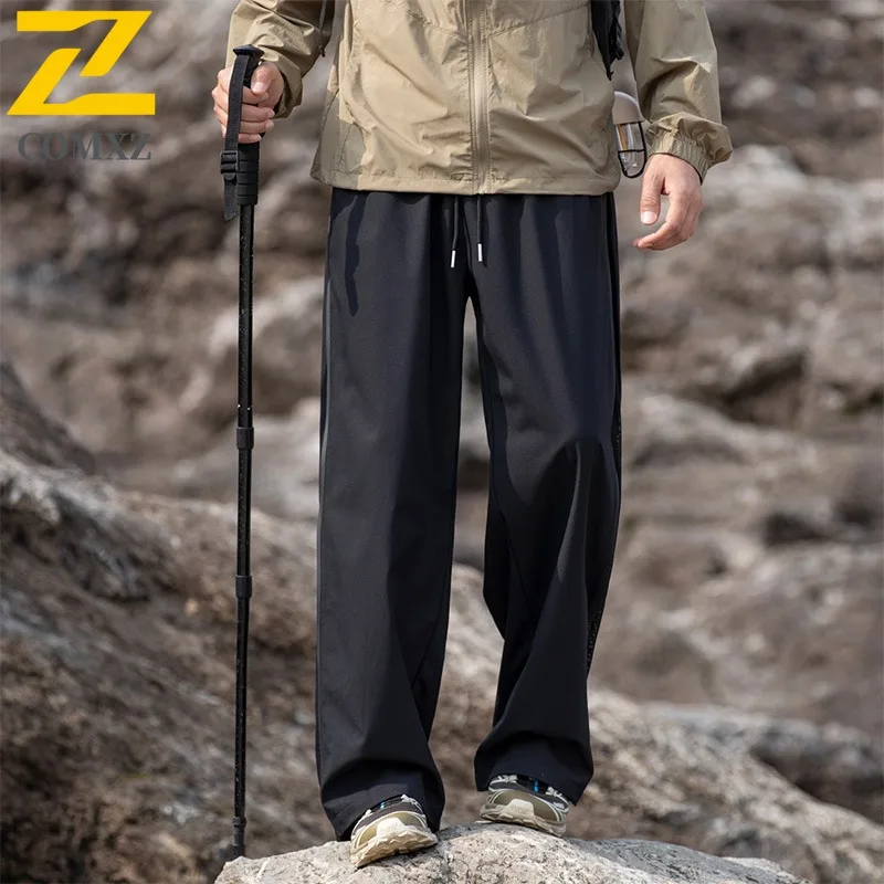 ​Men's Mountain Style Workwear Pants Waterproof Outdoor Camping Hiking Windproof Quick-Dry Tactical Multi-Pockets​ Cargo Pants