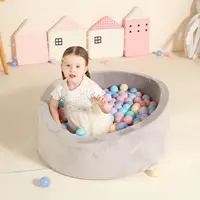 Memory Foam Ball Pit for Children Coral Fleece Toddler Soft Round Ball Pool Comfort Safety Baby Ball Pit NOTinclude Balls 2
