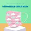 50pc Child Kids Mask Disposable Mask Face Mask 3ply Ear Loop Mask Masque Enfant Jetable Mascarillas Headband Cubrebocas Маски 4