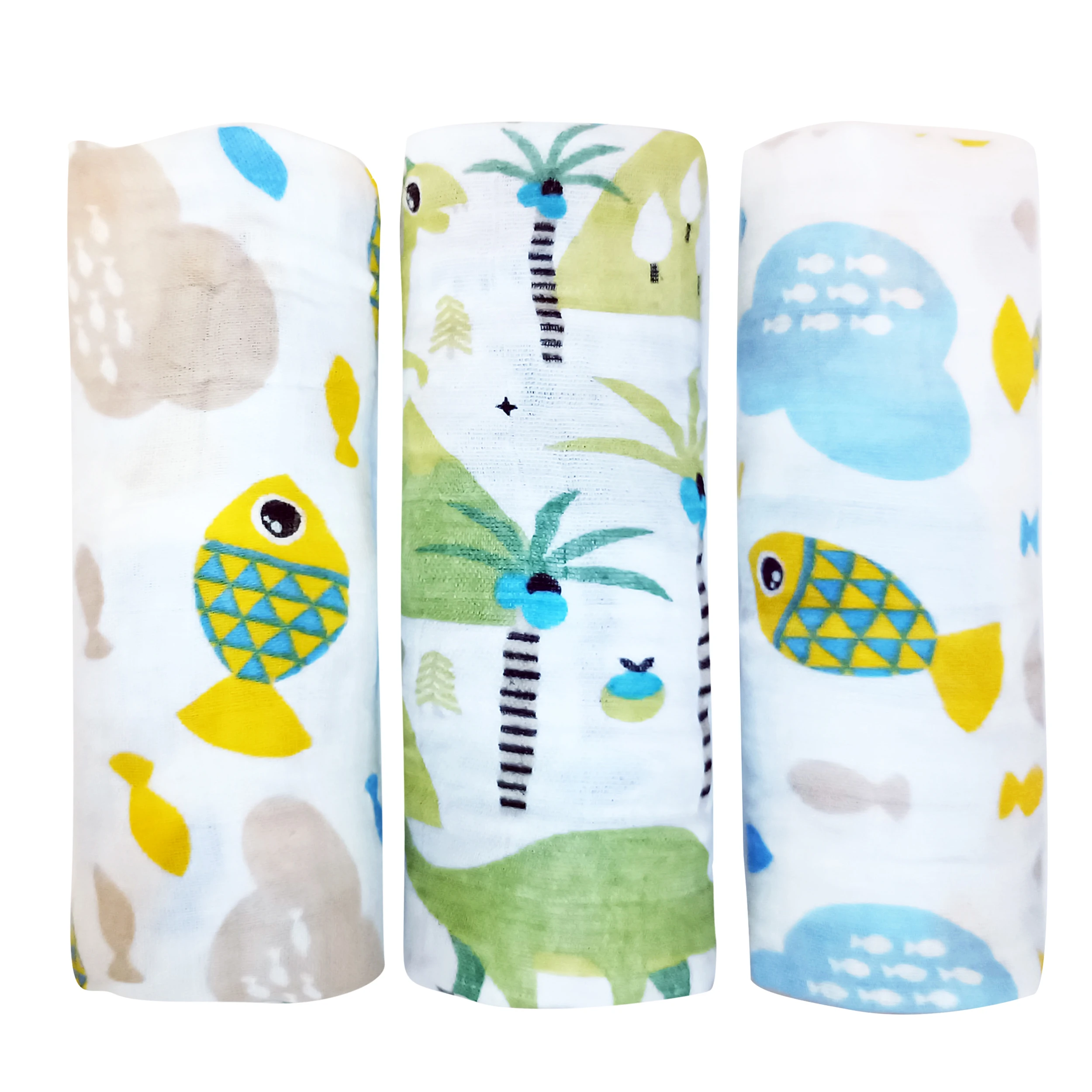 Bamboo Cotton Baby Blanket Baby Swaddle For Newborns Wraps Baby...