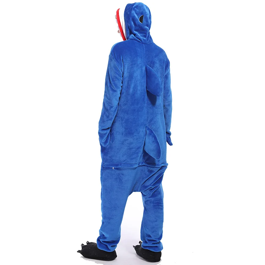 Animal Kigurumi 3D Shark Cartoon Onesies Women Pajamas Anime Onesie For Adults Pyjamas Boys Girls Pijamas Flannel One-Piece