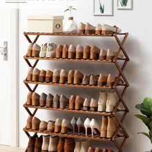  Installation-free simple shoe rack assembly dust-proof dormitory entrance living room indoor small shoe cabinet folding multi-la 