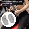 Cowhide Weightlifting Gloves Palm Protection Silicone Anti-slip Wear-resistant Fitness Sports Training Palm Guard Grip Handle 3