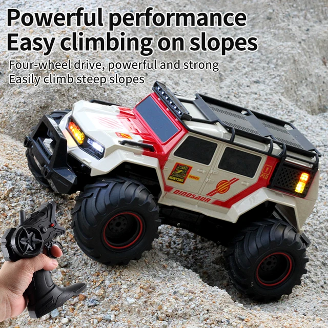 RC Car Amphibious Stunt Vehicle Police Car TCS33 Waterproof Remote Control Car Climbing Vehicle 4WD Off-Road Vehicle Beach Toy 6