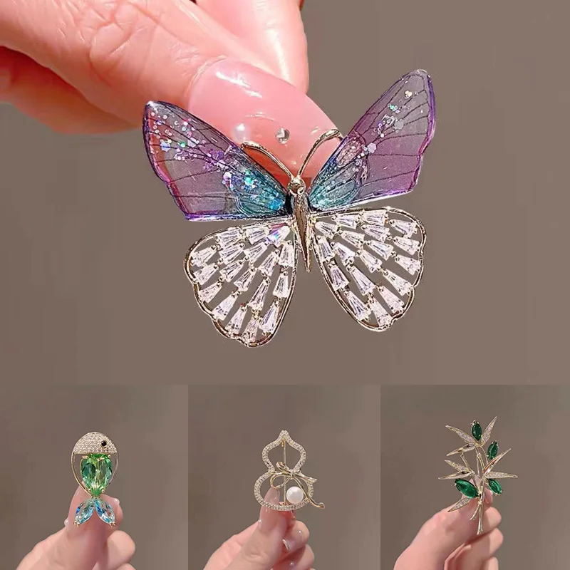 

Элегантная Хрустальная брошь, женская искусственная корсажная брошь, милые булавки из сплава, новые модные блестки, ювелирные аксессуары, подарок, свадебный Декор