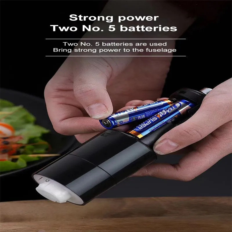 Salt Pepper Grinder Set Battery Powered Automatic Salt Grinder Adjustable Coarseness Electric Spice Mill Kitchen Tools electric grinder salt and pepper grinder nut spice grinder pepper grinder herb spice grinder