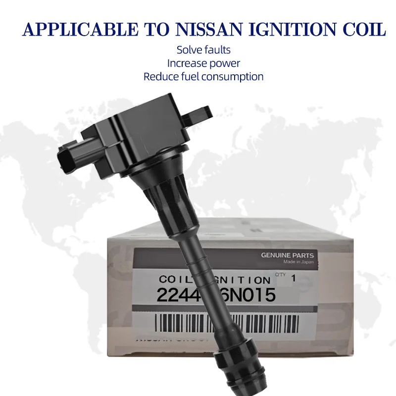 Ignition Coil Pack 1.8 Compatible with Nissan 2002-2006 Sentra, 2001-2005 Almera 1.8L L4 Coil Replacement 224336N015 224486N015