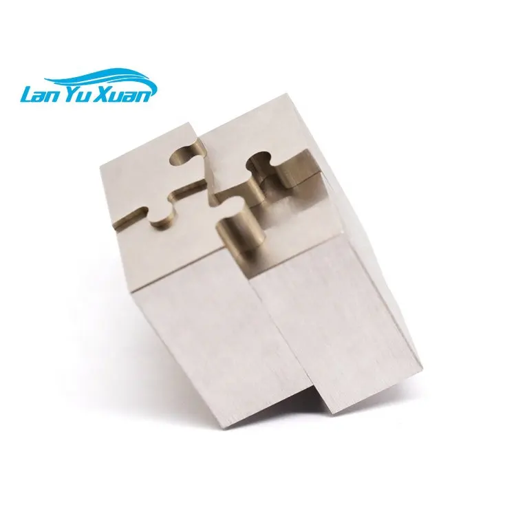 EDM Wire Cutting Stainless Steel SKD11 Cube Etching Processing CNC Machining Parts Cubes customized product metal etching craft custom logo engraved brushed stainless steel business card