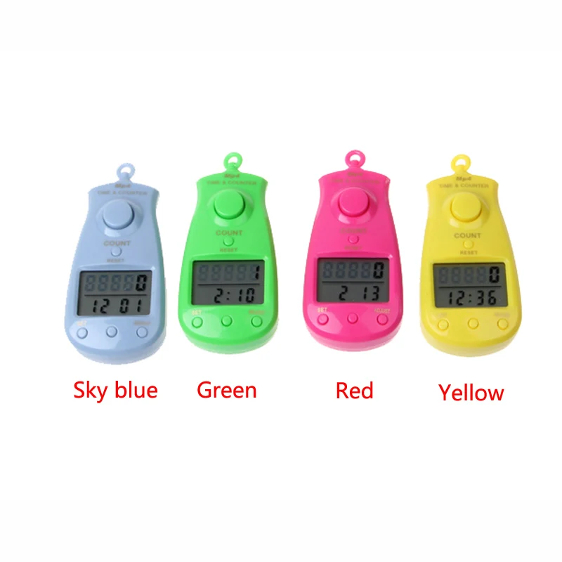 

Hand-held large screen digital display counter 5 digits with date