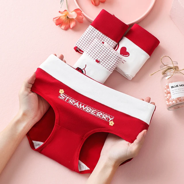 High Waist Cotton Panties Set for Women Breathable Slimming Briefs - Image 3