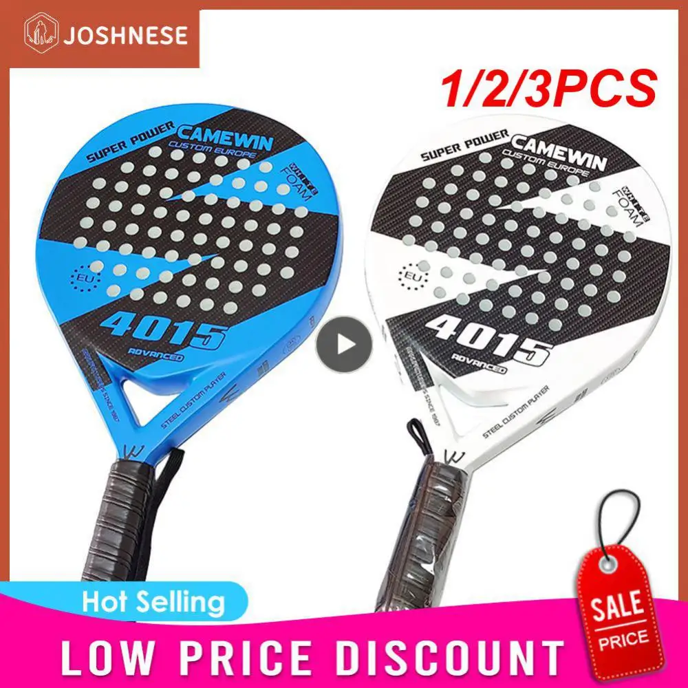 

1/2/3PCS Camewin Padel Racket Tennis Carbon Fiber Soft EVA Face Tennis Paddle Racquet Racket with Padle Bag Cover With Free Gift