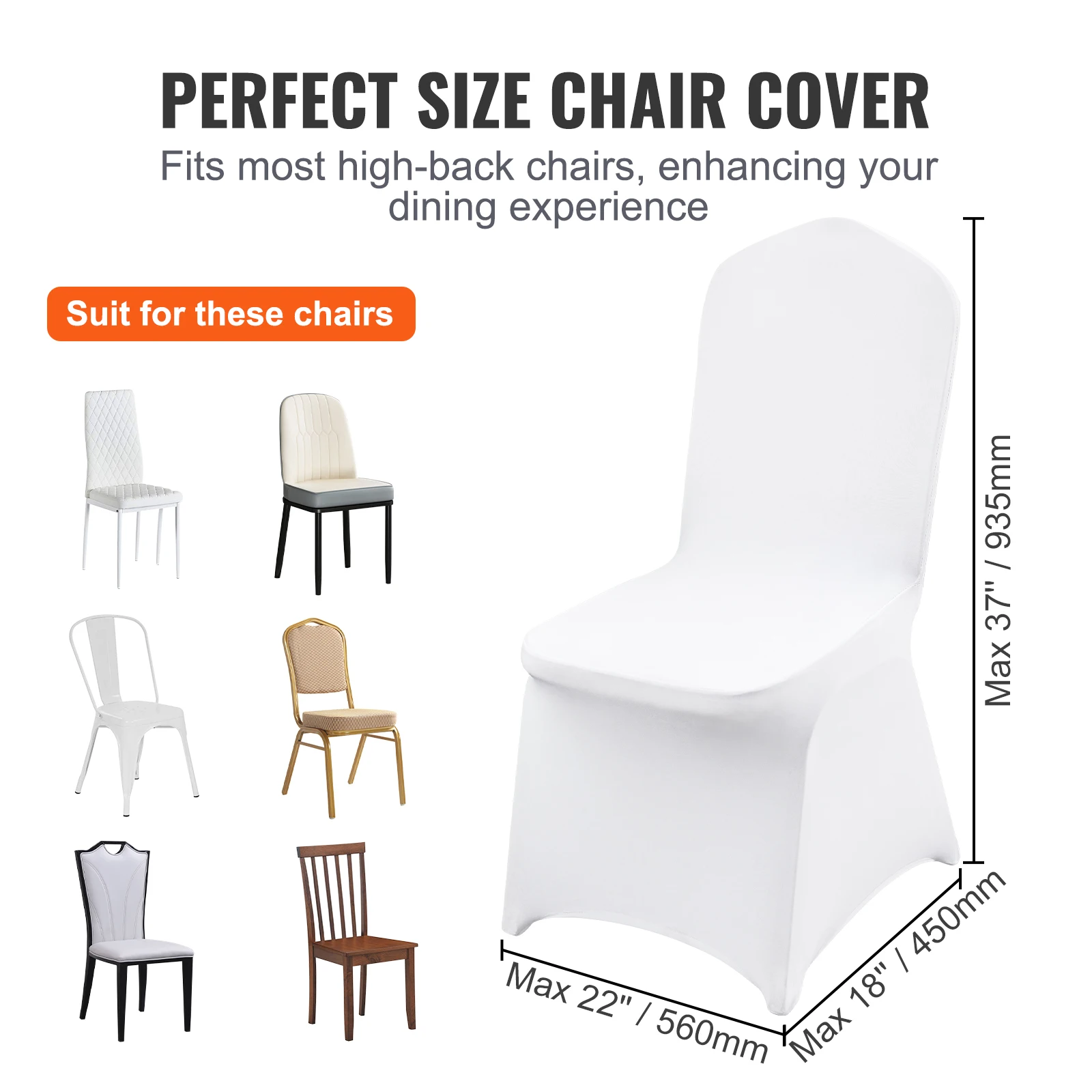 Chair Covers 12/30pcs Spandex Wedding Washable Protective Slipcovers Wedding Holiday Banquet Universal