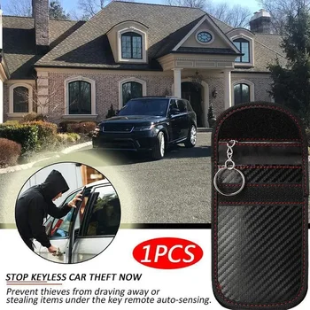 Faraday Cage Car Key Signal Blocker Pouch M7D8 - Secure Storage for Remote Controls