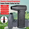 Mini Air Blower Turbo Jet Fan Wind Electric Blower Multifunctional Blowing Dust Dryer With Extra Nozzle Stepless Speed Regulatio 1