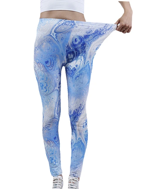  - YSDNCHI Leggings Hot Women's Color Letter Print Styles Fashion Lady Skinny Stretch Leggins Fitness High Elastic Pants
