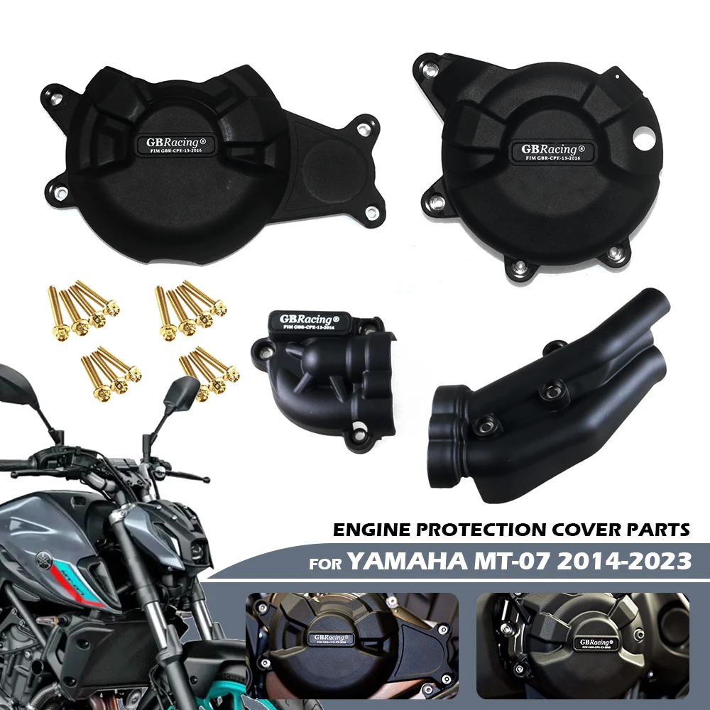 

For YAMAHA MT07 FZ07 Tracer 700/900GT SXR700 Engine Covers Protectors Motorcycles Engine cover Protection case GB Racing