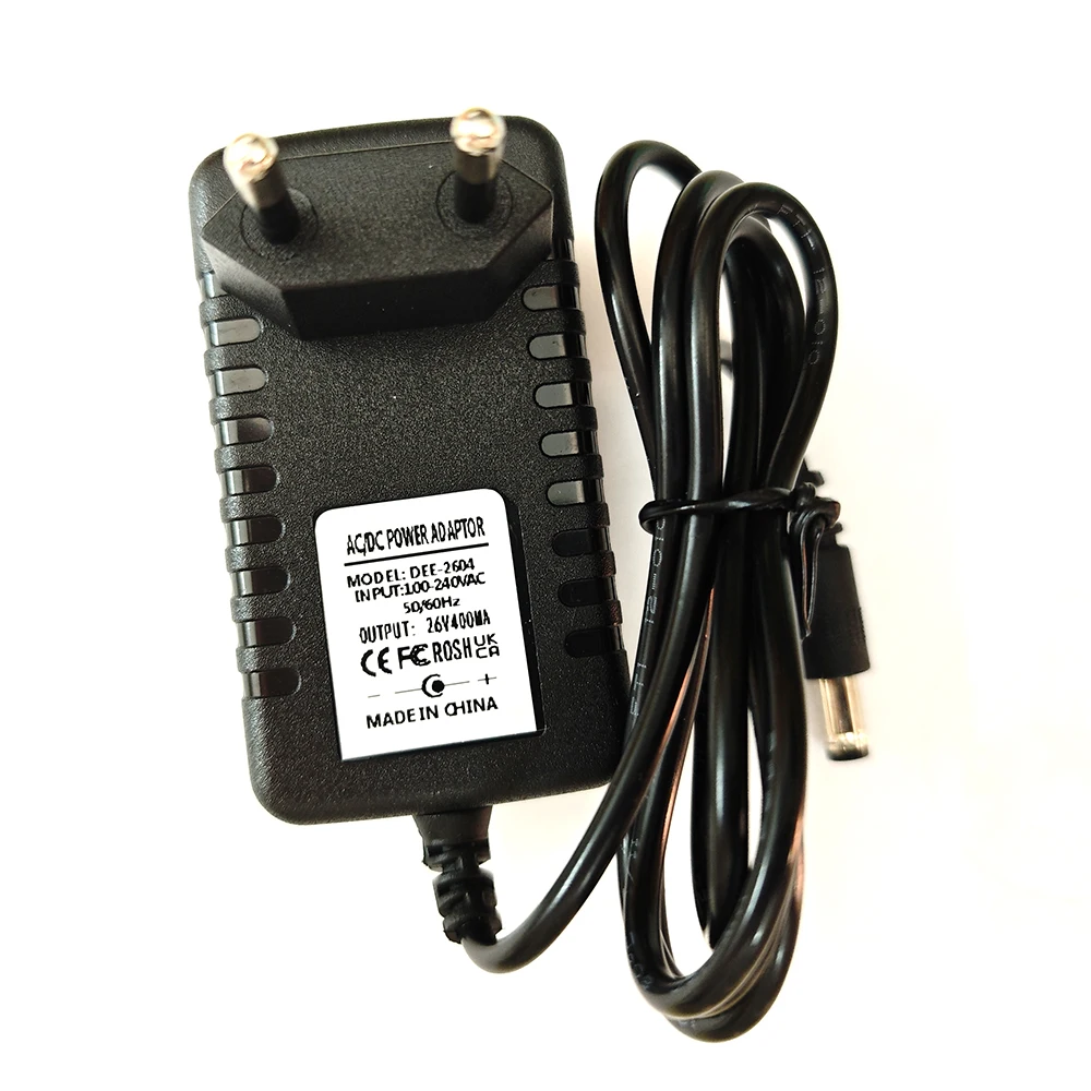 AC/DC 어댑터 26V 400MA 450MA 500MA 마사지건 진공청소기 전원 어..