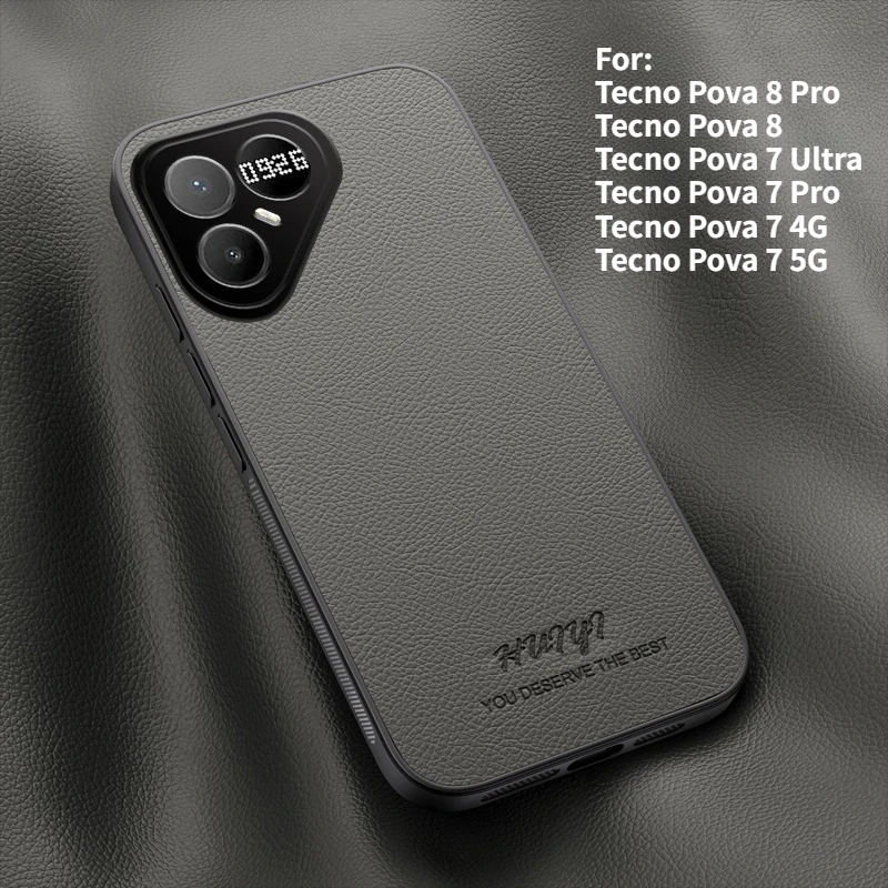 Leather Magnetic Anti-Fall Case - Elegant Business Design