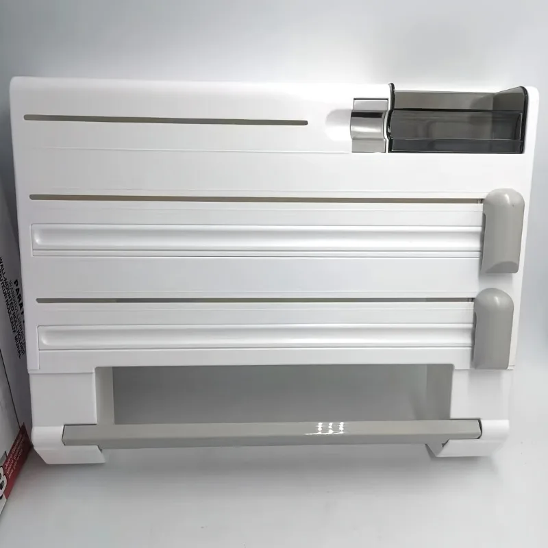Multi-function Cling Film Cutter Wall Holder Tin Foil Paper Roll Authentic Wall Mounted Roll Dispenser For Tin Foil 4