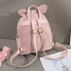 Cute and fashionable mini toddler backpack with versatile plush bow small travel girl backpack suitable for girls 3