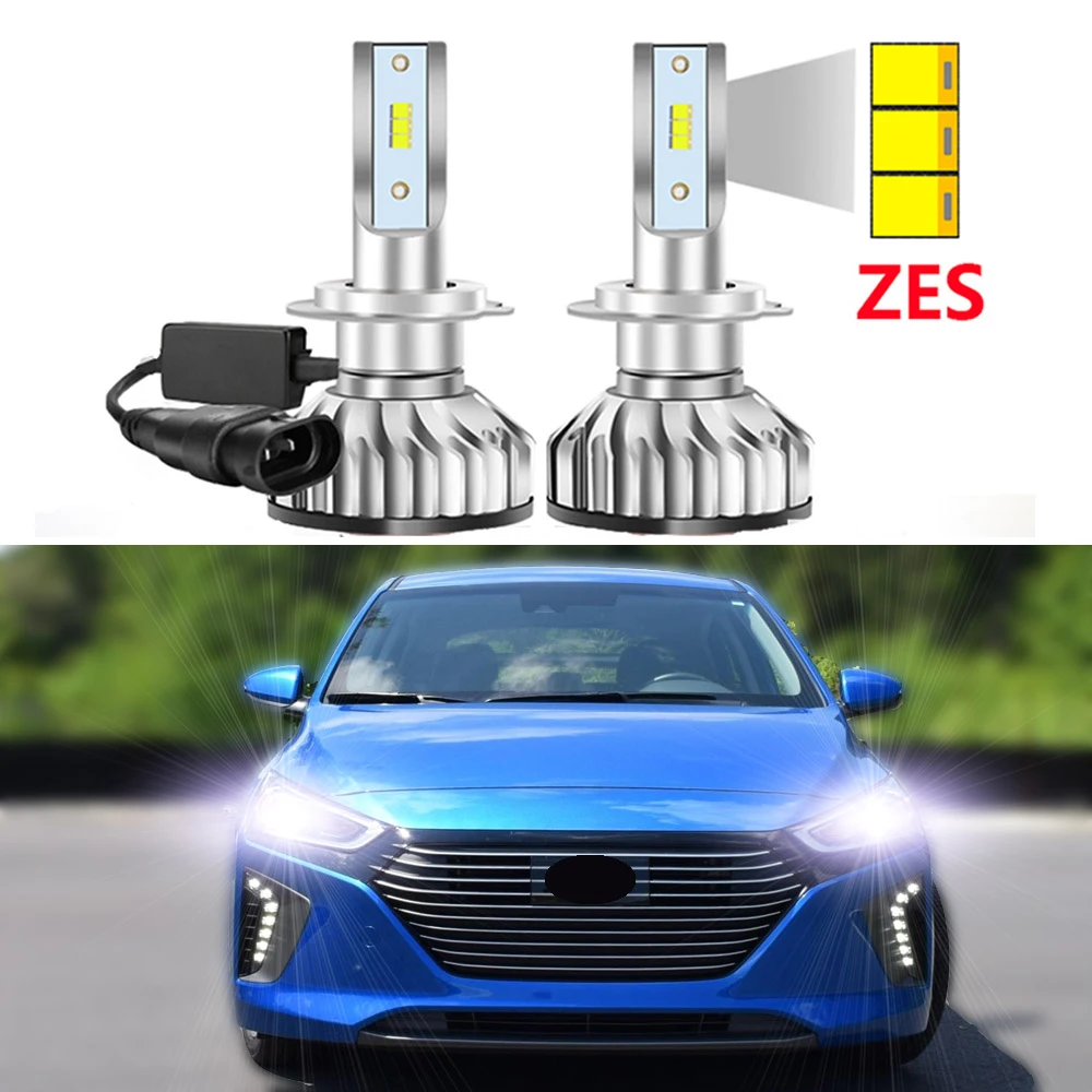 2pcs For Hyundai Ioniq 2017 2018 2019 2020 2021 Led Headlight Bulbs High Beam Canbus White