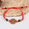 Chinese Feng Shui I Ching Ancient Coin Red String Attract Lucky Wealth Bracelets 3