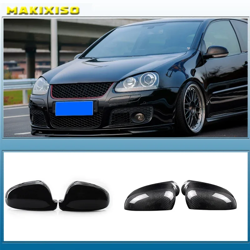 

2 pieces For VW Golf MK5 GTI Jetta 5 Passat B6 B5.5 Side Wing Mirror Covers Caps For VW Sharan Golf 5 6Plus Variant EOS 2007