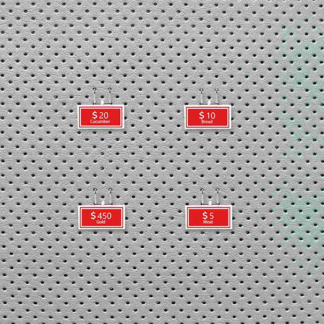 10 Pcs Körömlemez Horgos Pegboard Polc Konzolok Készletek Bolt Fém Szerszám Csapok Horgok Acél Tároló - Image 3