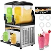 VEVOR Commercial Slushy Machine, 15Lx2 Tank Margarita Maker, 1000W Stainless Steel Smoothie Frozen Drink Maker 1