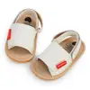 Classic Leather Baby Sandals Baby Boys Baby Girls Non-slip Solid Color Bow Baby Walking Soft Rubber Bottom Hundred Garden Shoes 1