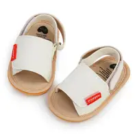 Classic Leather Baby Sandals Baby Boys Baby Girls Non-slip Solid Color Bow Baby Walking Soft Rubber Bottom Hundred Garden Shoes 1
