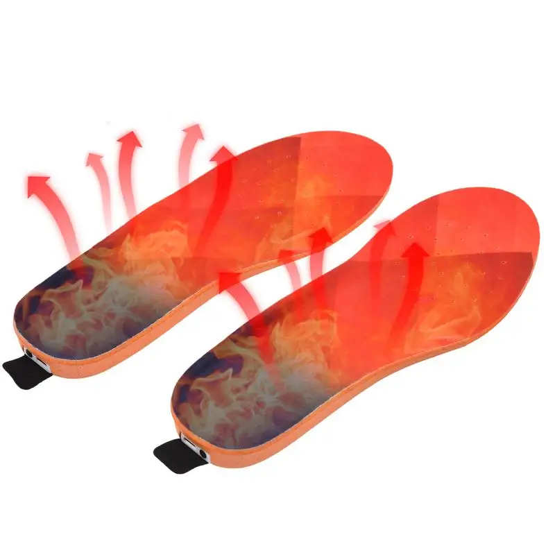 3300mAh Heated Insole USB Rechargeable Smart Remote Control Foot Warmer Can Be Cut To Size Heated Insoles For Motorcycle Skiing heated shoe insoles