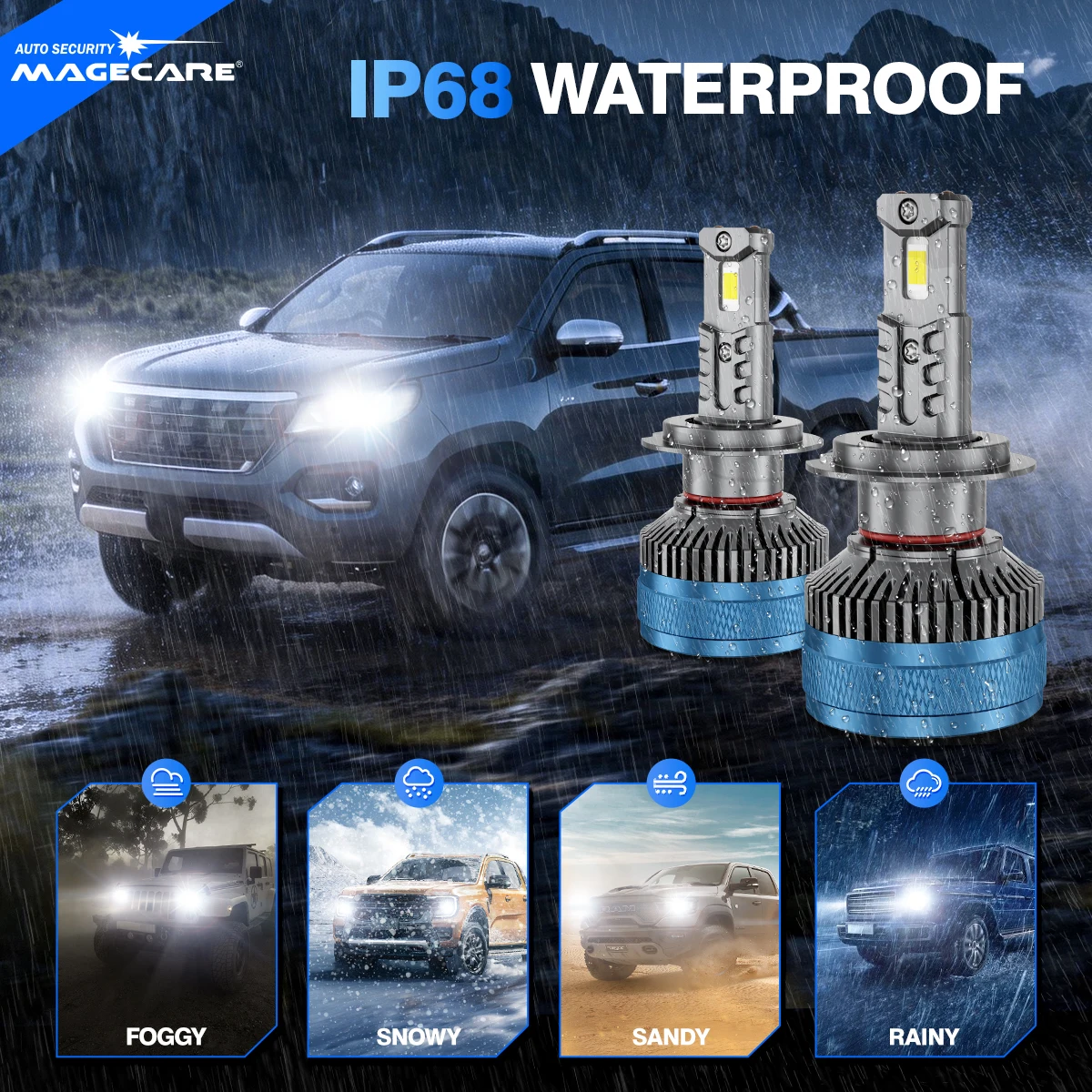 30000LM 140W H7 LED 헤드라이트 캔버스 LED H4 H3 H1 H8 H11 9005 HB3 9006 HB4 자동차 라이트 CSP 칩 6000K 화이트, 터보 자동 안개등