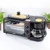 3 In 1 Breakfast Makers Set Accessories Toaster Coffee Pot Oven Glass Frying Pan Breakfast Maker Machine 1