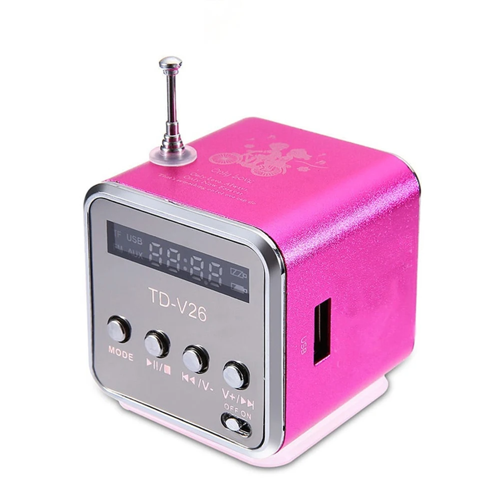 Portable Sound Audio Support Mini Radio FM Digital Receiver Portable Speakers with Receiver MP3 Music Player - 5