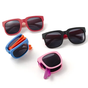 Fashion Folding Children's Eyeglasses Baby Summer Sunglasses Cool Box Shades Men and Women Eyewear 1